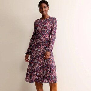 baltic born mimi midi dress Sylvie Tiered Midi Dress - Black Multi Floral